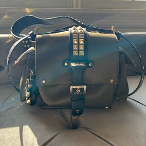 Studded Black Crossbody Bag